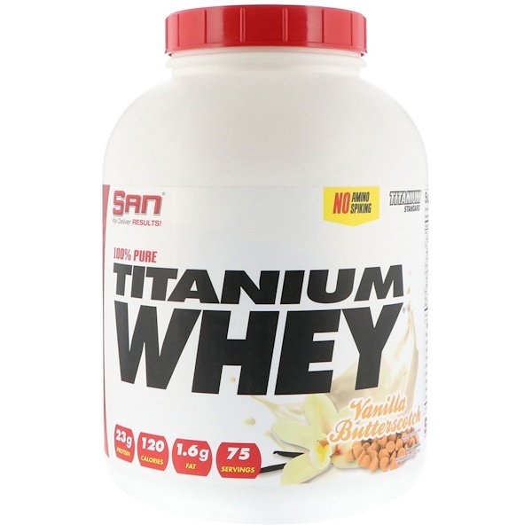 SAN Nutrition, 100% Pure Titanium Whey, Vanilla Butterscotch, 5 lb (2268 g)