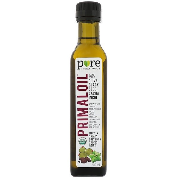 Pure Indian Foods, Organic Cold Pressed Extra-Virgin Primal Oil, 250 ml