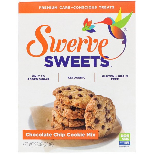 Swerve, スイーツ、チョコレートチップクッキーミックス、9.3 oz (264 g)