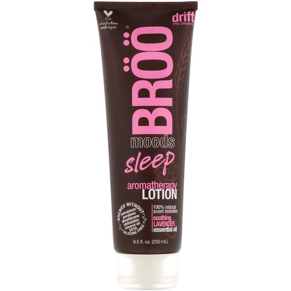 BRöö, ムード、スリープ アロマテラピー ローション、スージング ラベンダー、8.5 fl oz (250 ml)
