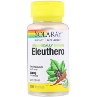 Solaray, 有機栽培エゾウコギ、350 mg、100ベジカプセル