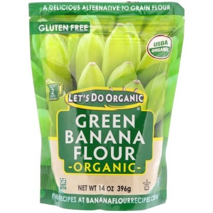 Edward & Sons, Let's Do Organic、オーガニック・グリーンバナナ粉、14 oz (396 g)