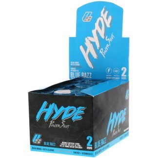 ProSupps, ハイド パワー ショット、ブルーラズベリー、172 mg、ボトル12本、各2.5 fl oz (74 ml)