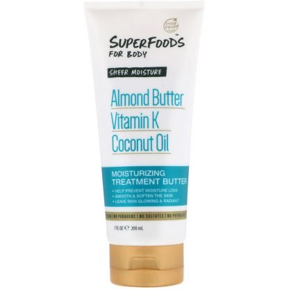 Petal Fresh, Pure, SuperFoods For Body, Sheer Moisture Moisturizing Treatment Butter, Almond Butter, Vitamin K & Coconut Oil, 7 fl oz (200 ml)