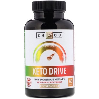 Zhou Nutrition, ケトドライブ、BHB外因性ケトン、60カプセル
