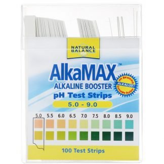 Natural Balance, アルカマックス、アルカリブースターpHテストストリップ、100枚