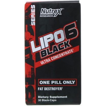 Nutrex Research, Lipo-6ブラック超濃縮、ブラックカプセル30粒