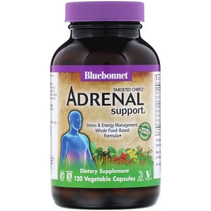 Bluebonnet Nutrition, Targeted Choice、副腎サポート、植物性カプセル120粒