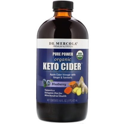 Dr. Mercola, オーガニックケトサイダー、ブルーベリー、16 oz (473 ml)