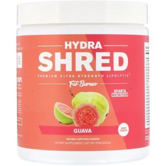 Sparta Nutrition, ハイドラシュレッド、プレミアムウルトラストレングス脂肪分解ファットバーナー、グアバ、9.52 oz (270 g)