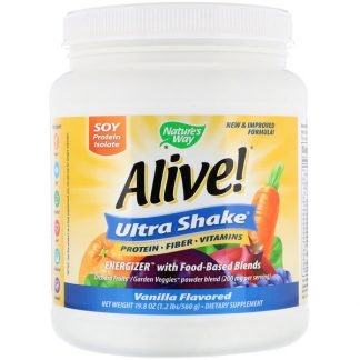 Nature's Way, アライブ！ウルトラシェイク、バニラフレーバー、19.8 oz (560 g)