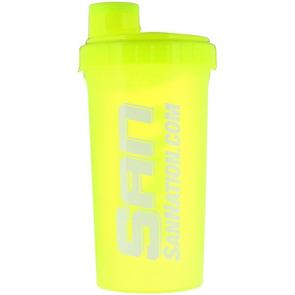 SAN Nutrition, シェイカーカップ、ネオンイエロー、24 oz (Discontinued Item)