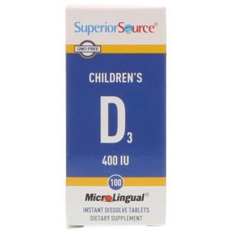 Superior Source, 子供用D3、400 IU、マイクロリンガル即溶性錠剤100錠