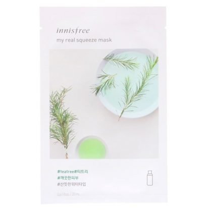 Innisfree, マイリアルスクイズマスク、ティーツリー、1枚