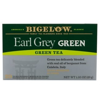 Bigelow, アールグレーグリーンティー、ティーバッグ20個、1.05 oz (29 g)
