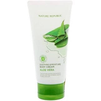 Nature Republic, 癒して保湿するアロエベラ、90%ボディクリーム、150ml