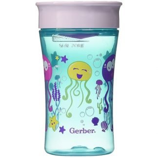 NUK, マジック360、マジカル・スパウトレスカップ、生後12か月以上、少女用、1カップ、10 oz (300 ml)