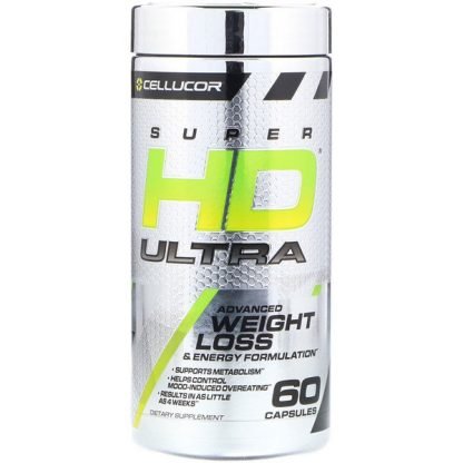 Cellucor, スーパーHDウルトラ、高度な減量＆エネルギー処方、60カプセル