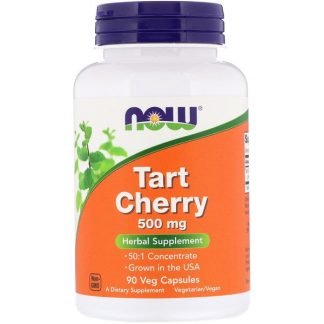 Now Foods, タルトチェリー、500mg、植物性カプセル90粒