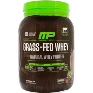 MusclePharm Natural, 牧草飼育ホエイプロテイン、チョコレート、2ポンド (910 g)