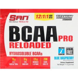 SAN Nutrition, BCAAプロReloaded（リローデッド）、ブルーラズベリー、11.4g（0.4oz）