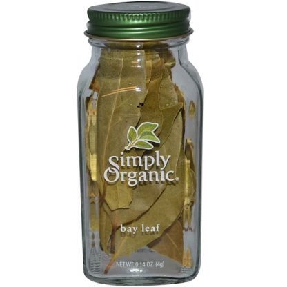 Simply Organic, ベイリーフ、0.14 oz (4 g)