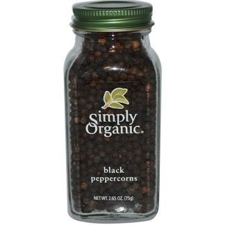 Simply Organic, 黒コショウの実, 2.65 oz (75 g)