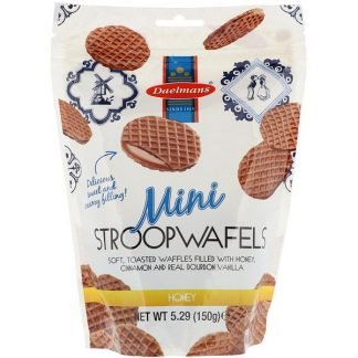 Daelmans, ミニストロープワッフル、ハニー、5.29オンス (150 g)