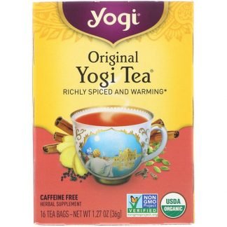 Yogi Tea, オリジナル、カフェインフリー、16ティーバッグ、1.27オンス (36 g)