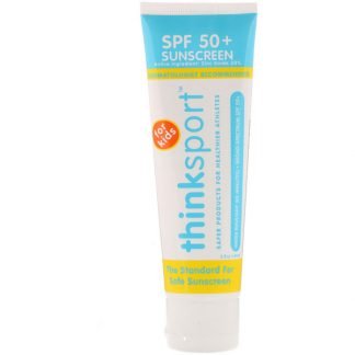 Think, Thinksport、サンスクリーン、SPF 50+、子供用、3液量オンス (89 ml)
