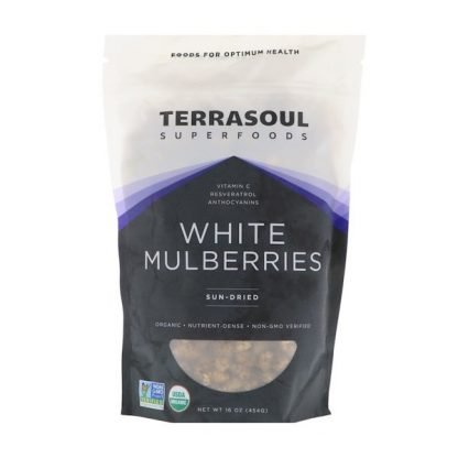Terrasoul Superfoods, トウグワ（White Mulberries）日干し 、16オンス(454 g)