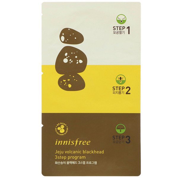 Innisfree, Jeju Volcanic Blackhead 3 Step Program , 3 Masks