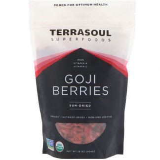 Terrasoul Superfoods, ゴジベリー、日干し、16 oz (454 g) (Discontinued Item)
