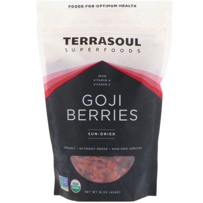 Terrasoul Superfoods, ゴジベリー、日干し、16 oz (454 g) (Discontinued Item)