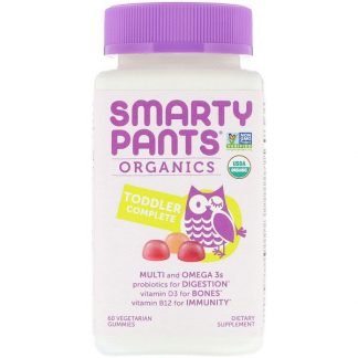 SmartyPants, オーガニック、,トドラーコンプリート、植物性グミ60粒