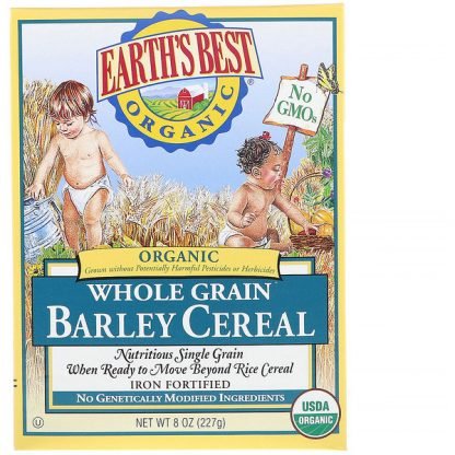 Earth's Best, オーガニック全粒大麦シリアル、8 oz (227 g)