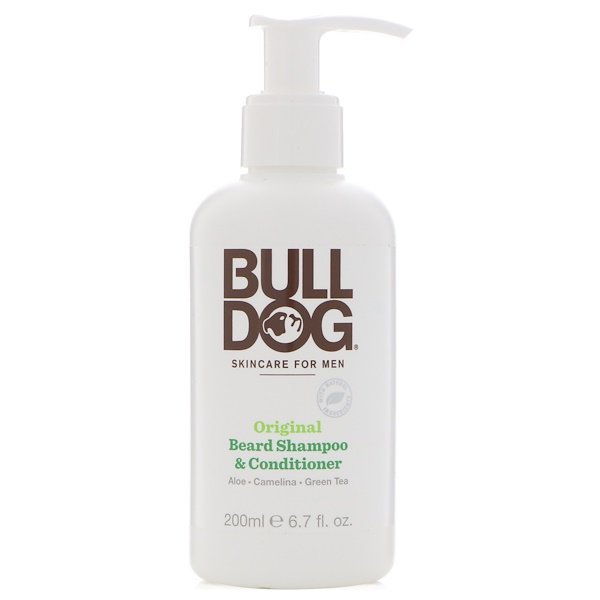 Bulldog Skincare For Men, オリジナル・ヒゲ用シャンプー&コンディショナー、6.7 fl oz (200 ml)