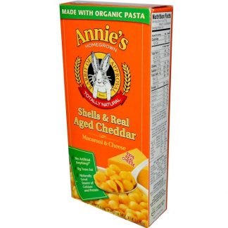 Annie's Homegrown, シェルズ＆リアル熟成チェダー、マカロニ＆チーズ, 6 oz (170 g)