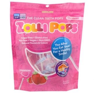 Zollipops , クリーンティースポップス、ストロベリー、ZolliPops15個、(3.1オンス)
