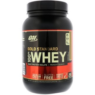 Optimum Nutrition, ゴールドスタンダード、100%ホエイ、チョコレートディップバナナ、2 lb (907 g)