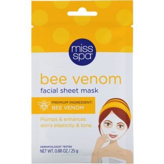 Miss Spa, Bee Venom, Facial Sheet Mask, 1 Mask