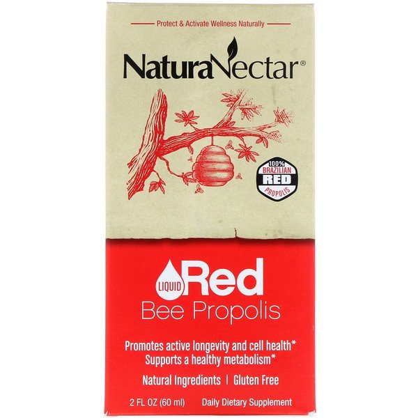 NaturaNectar, Red Bee Propolis, 2 fl oz (60 ml)