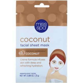 Miss Spa, ココナッツ・フェイシャルシートマスク、1枚
