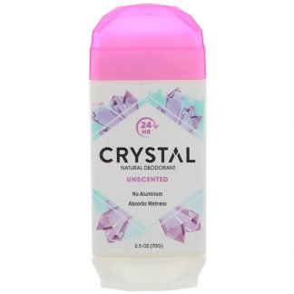 Crystal Body Deodorant, ナチュラルデオドラント、無香、2.5オンス (70 g)