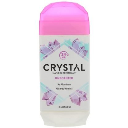 Crystal Body Deodorant, ナチュラルデオドラント、無香、2.5オンス (70 g)