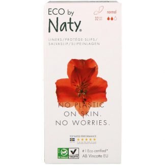 Naty, パンティライナー、普通、エコ32枚