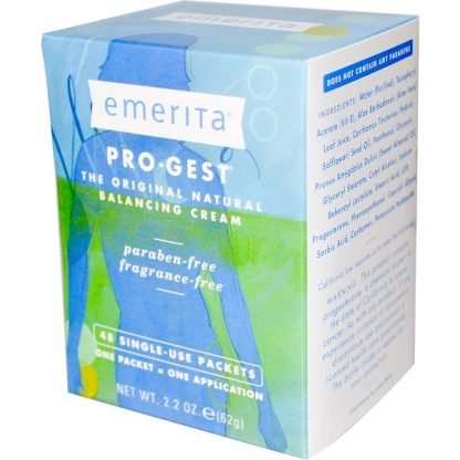 Emerita, プロジェスト, バランシングクリーム, 無香料, 48パケット（1回1パケット使用）, 2.2オンス (62 g)