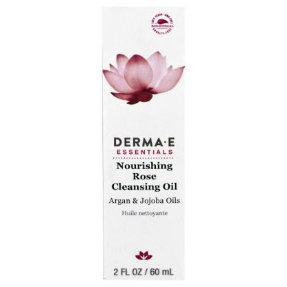 Derma E, ナリッシング ローズ クレンジング オイル、アルガン & ホホバ オイル