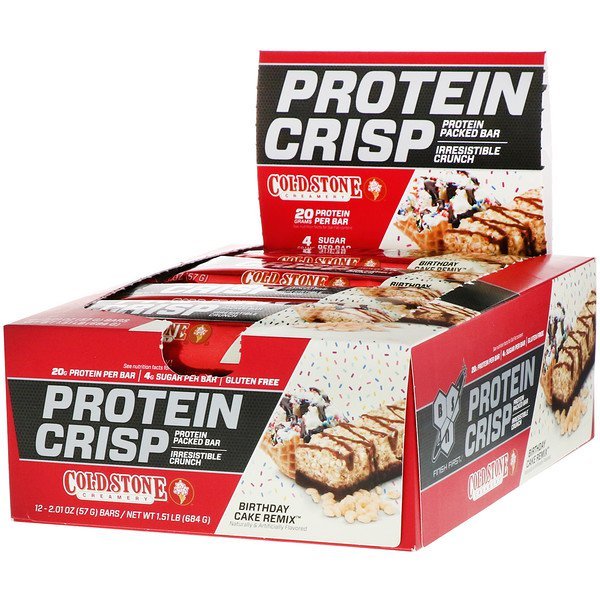BSN, プロテインクリスプ、Birthday Cake Remix™(バースデーケーキ リミックス)、12本入り、各57g(2.01oz)