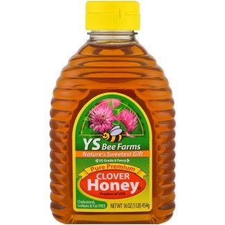 Y.S. Eco Bee Farms, ピュアプレミアム・クローバーハニー、16 oz (454 g)